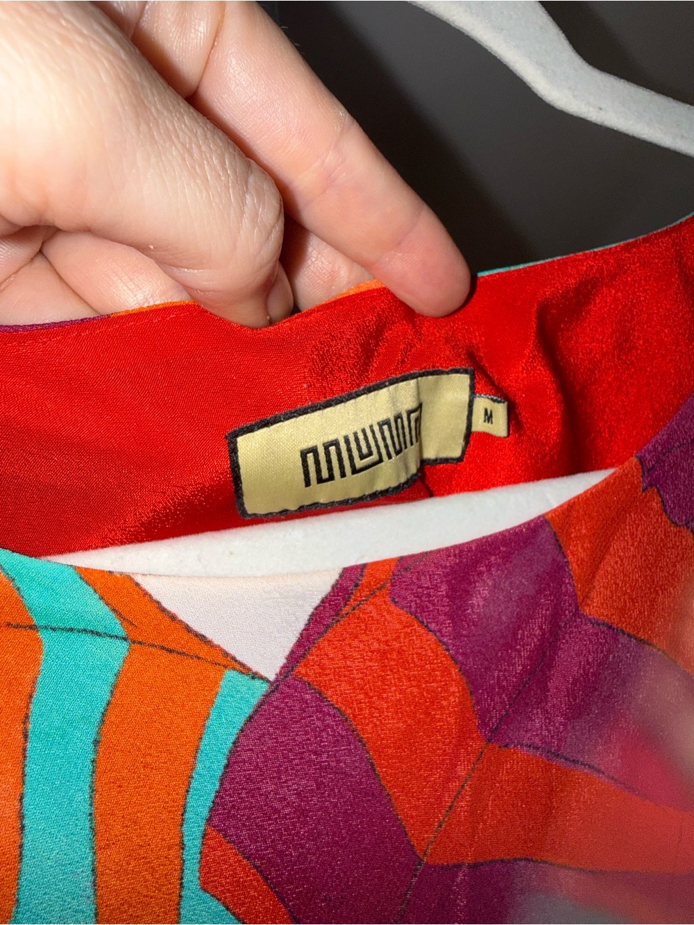 Muma World Multicolored umbrella Riviera Electra Maxi Dress Size M - Picture 3 of 5